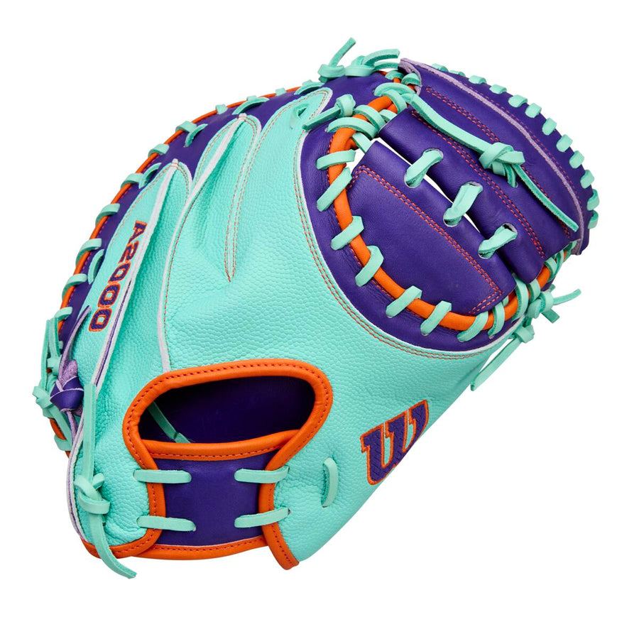 Wilson A2000 Winter 2025 CM33SS Purple/Seafoam 33"-RHT Catcher Mitt - image 1