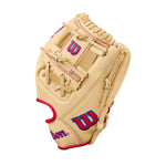 Wilson A1000 1975 Blonde/Red/Royal 11.75"-RHT Baseball Glove - image 3