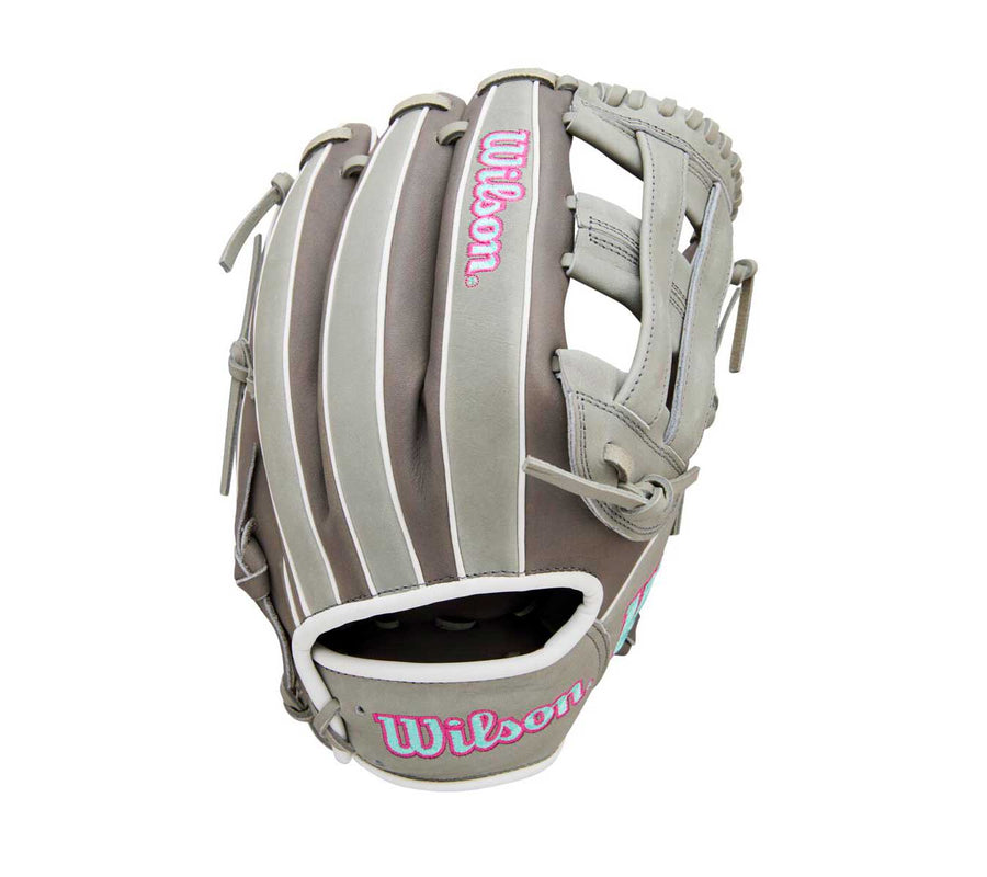 Wilson A1000 DW5 Steel Grey/Seafoam/Pink 12" Baseball Glove - image 1