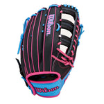 Wilson A1000 1892 Black/Flamingo/Cool Blue 12.25" Baseball Glove - image 1