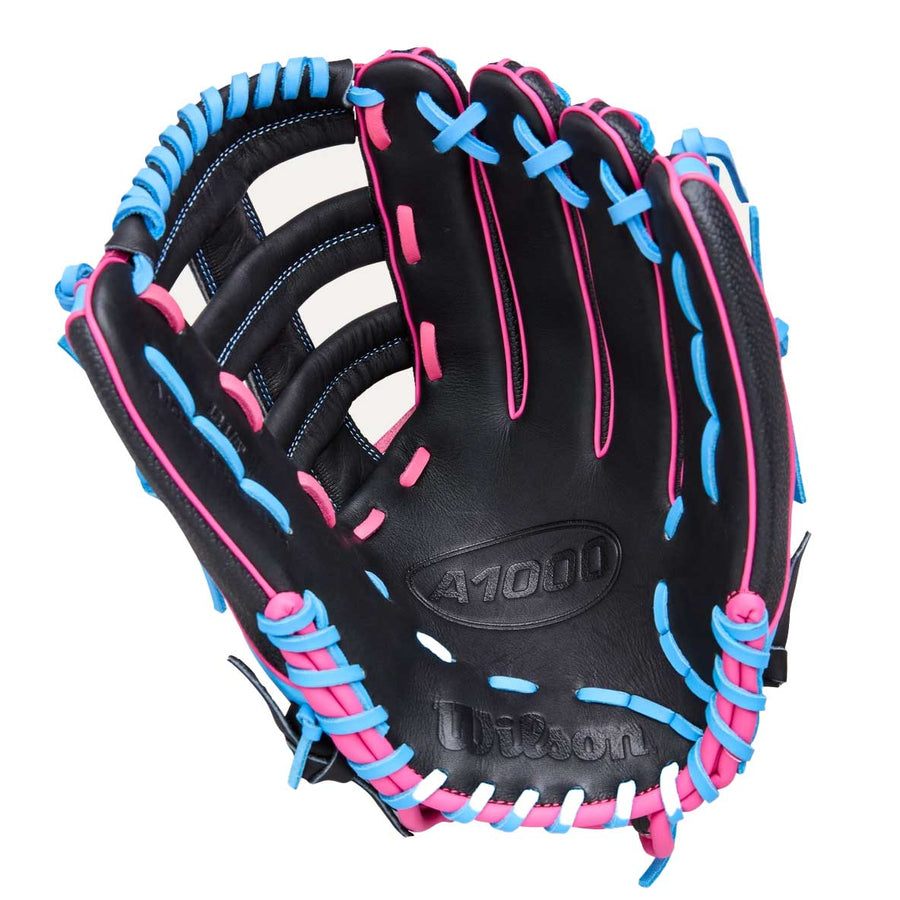Wilson A1000 1892 Black/Flamingo/Cool Blue 12.25