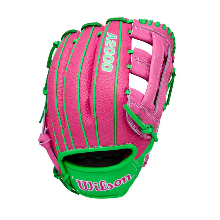 Wilson A2000 Spring 2026 Jose Ramirez GM Flamingo Pink/Neon Green SS 12"-RHT Baseball Glove - image 1
