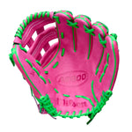 Wilson A2000 Spring 2026 Jose Ramirez GM Flamingo Pink/Neon Green SS 12"-RHT Baseball Glove - image 2