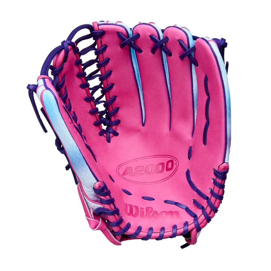 Wilson A2000 Spring 2026 OT7SS Pink/Purple/Blue Cloudfare 12.75