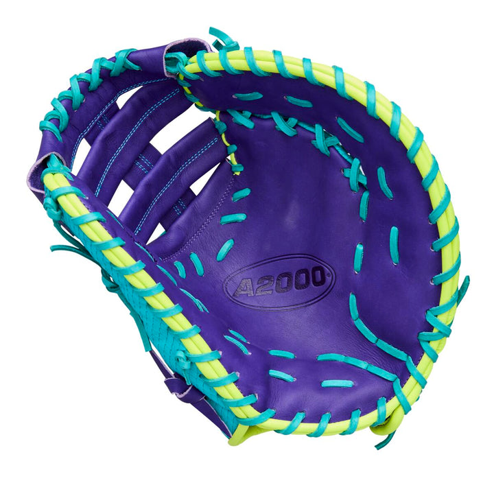 Wilson A2000 Spring 2026 1612SS Teal/Purple 12" First Base Mitt - image 2