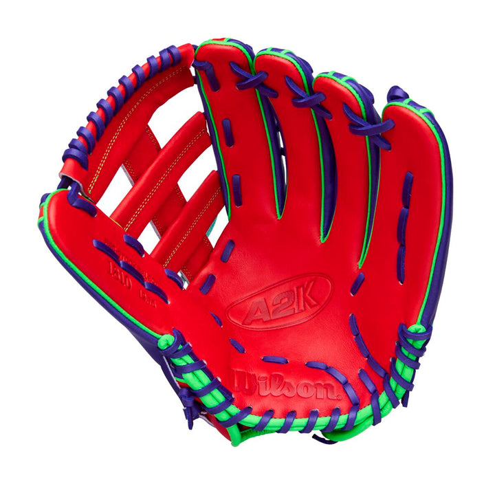 Wilson A2K Spring 2026 1810 Purple/Red 12.75" Baseball Glove - image 2