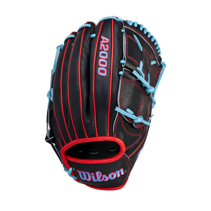 Wilson A2000 Summer 2026 B25 Black/Red/Sky Blue 12.25" Baseball Glove - image 1