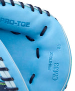 Wilson A2000 Summer 2026 CM33S Navy/Sky Blue 33"-RHT Catcher Mitt - image 6