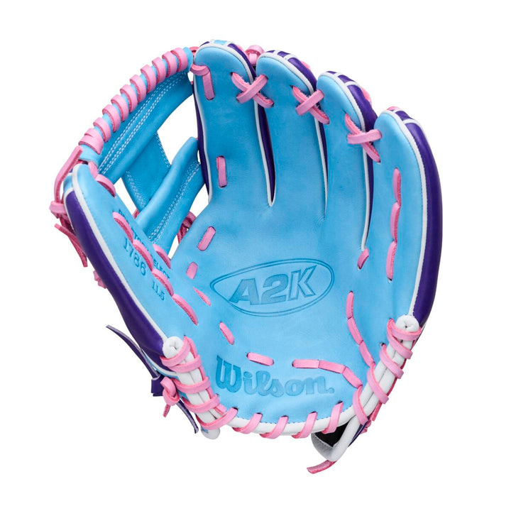 Wilson A2K Summer 2026 1786 Purple/Sky Blue 11.5"-RHT Baseball Glove - image 2