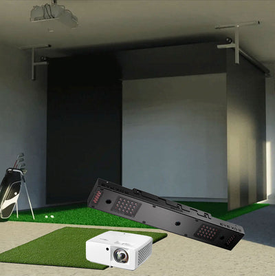 Uneekor EYE XO2 - Vanish retractable golf simulator package