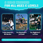 Baseball and Softball Batting Swing Trainer, Attack Tee Helps Master Your Own Perfect Swing Path with AI App Swing Trainer, Perfect for Softball or Baseball Batting