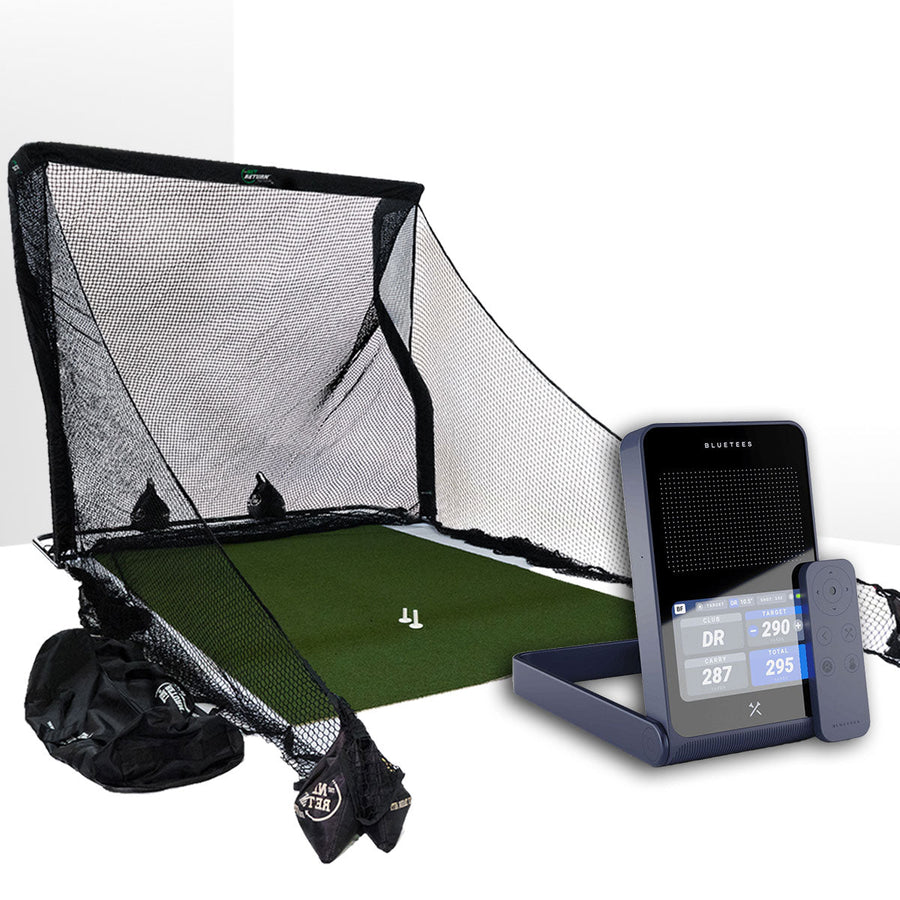Blue Tees Golf Rainmaker - Net Return golf simulator package