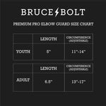 Bruce Bolt Chrome Series 6" Elbow Guard-Adult - image 5