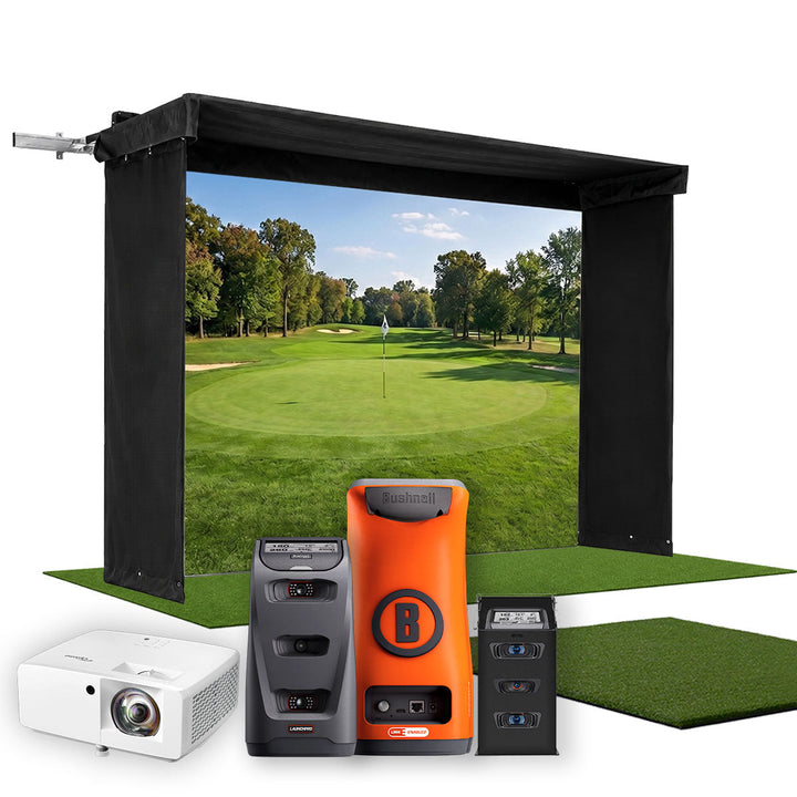 Bushnell Launch Pro Circle B - Vanish LITE golf simulator package