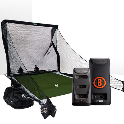 Bushnell LPi Circle B Personal Launch Monitor & Simulator Home Net Studio - Net Return golf simulator package