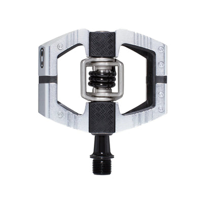 Crankbrothers Mallet E LS Pedals - Dual Sided Clipless Platform Aluminum 9/16" High Polish Silver - bike pedals