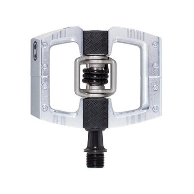 Crankbrothers Mallet DH Pedals - Dual Sided Clipless Platform Aluminum 9/16" High Polish Silver - bike pedals