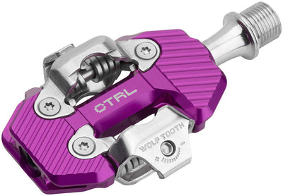 CTRL Trail Clipless Pedals - Dual Sided Clipless Alloy 9/16" Ultraviolet Purple Pair Shimano SPD - bike pedals
