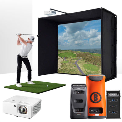 Bushnell Launch Pro Circle B - ESSENTIALS golf simulator package