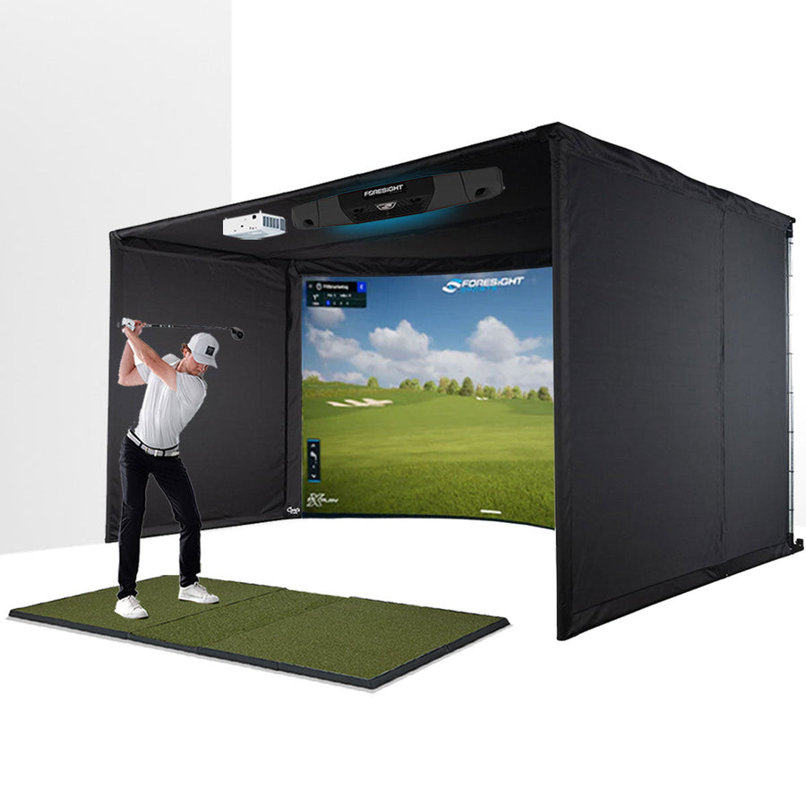 Foresight Falcon - curved enclosure golf simulator package