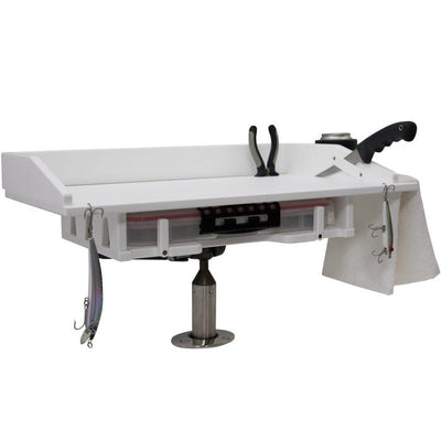 Rod Holder Mount Fillet Table with Plano Tray Storage - Boat Fillet Table - Default Title