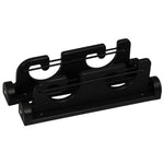 Folding 2 Rod Load-N-Lock Gunwale Mount Rod Holder - Boat Rod Holder - Black