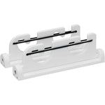 Folding 2 Rod Load-N-Lock Gunwale Mount Rod Holder - Boat Rod Holder - White/White