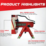 Heater Sports Softball Pitching Machine with 9 Ball Automatic Feeder