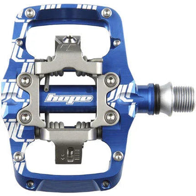 Union TC Pedals - Dual Sided Clipless with Platform 9/16" Blue - bike pedals