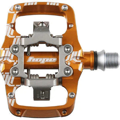 Union TC Pedals - Dual Sided Clipless with Platform 9/16" Orange - bike pedals
