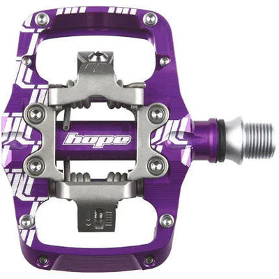 Union TC Pedals - Dual Sided Clipless with Platform 9/16" Purple - bike pedals