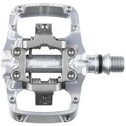 Union TC Pedals - Dual Sided Clipless with Platform 9/16" Silver - bike pedals
