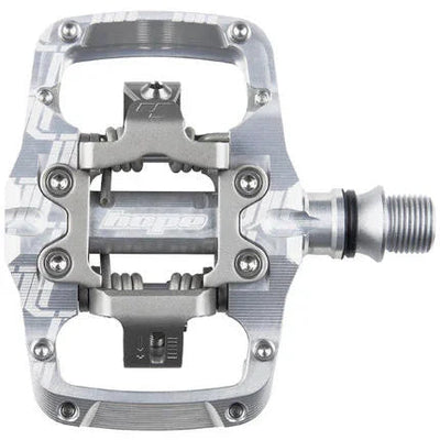 Union TC Pedals - Dual Sided Clipless with Platform 9/16" Silver - bike pedals