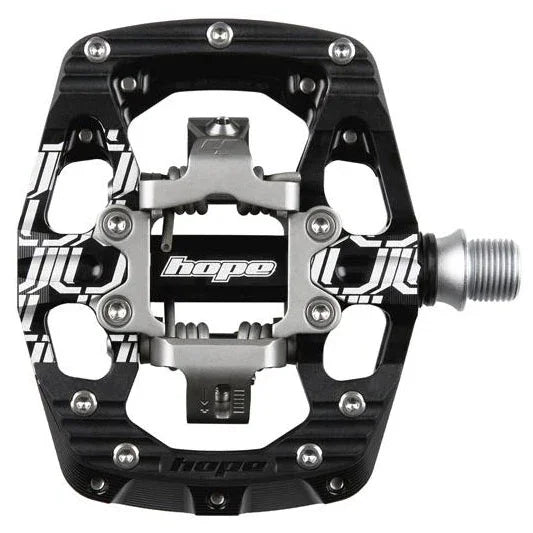 Union GC Pedals - Dual Sided Clipless with Platform 9/16" Black - bike pedals