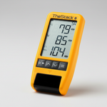 TheStack Radar LCD display showing swing metrics