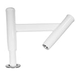 2 Rod Spreader Outrigger Rod Holder - Boat Outrigger - White