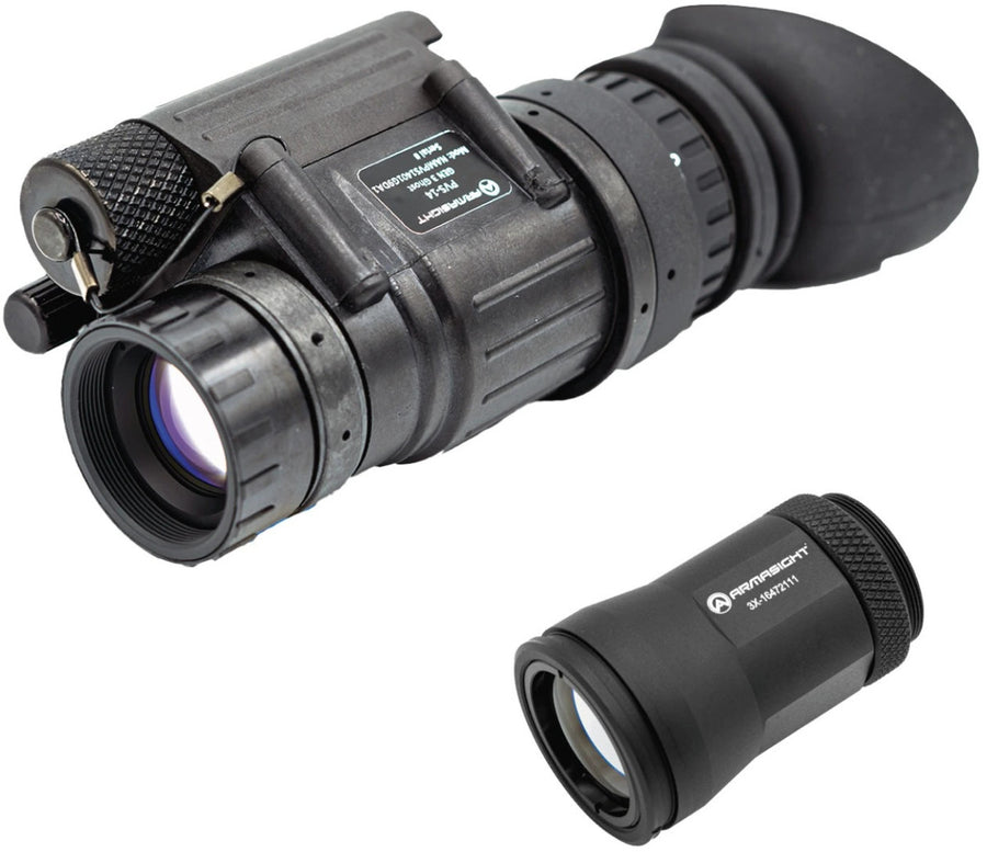 Armasight PVS-14 1x27mm Multi-Purpose Night Vision Monocular w/ 3x Lens - NAMPVS1401G9DBB1