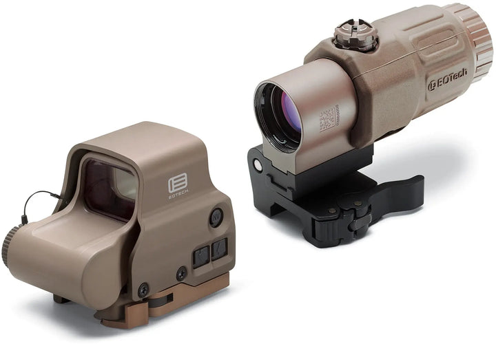 EOTech HHSVIII EXPS3-0 1x Holographic Red Dot Sight w/G33 3x Magnifier - HHS-VIII-TAN