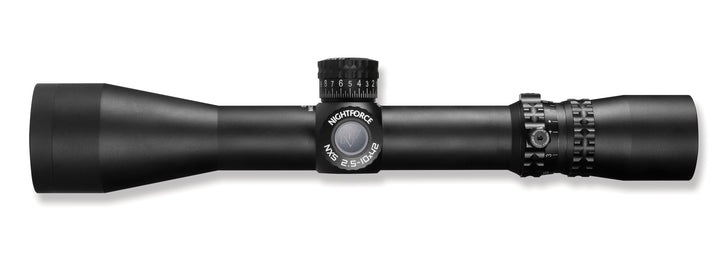 NightForce NXS 2.5-10x42mm Compact Rifle Scope, 30mm Tube, Second Focal Plane (SFP) - C461