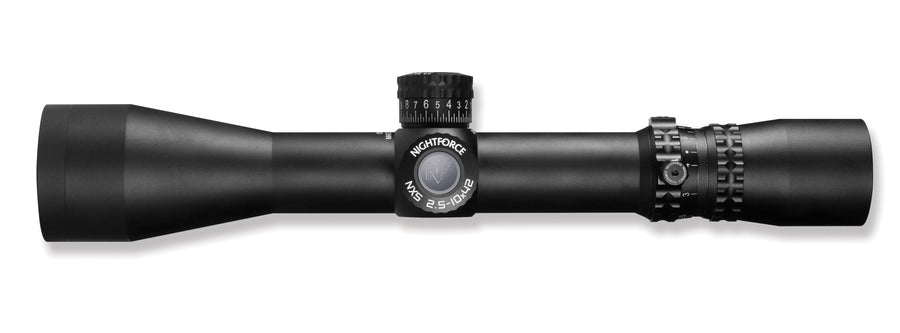 NightForce NXS 2.5-10x42mm Compact Rifle Scope, 30mm Tube, Second Focal Plane (SFP) - C461
