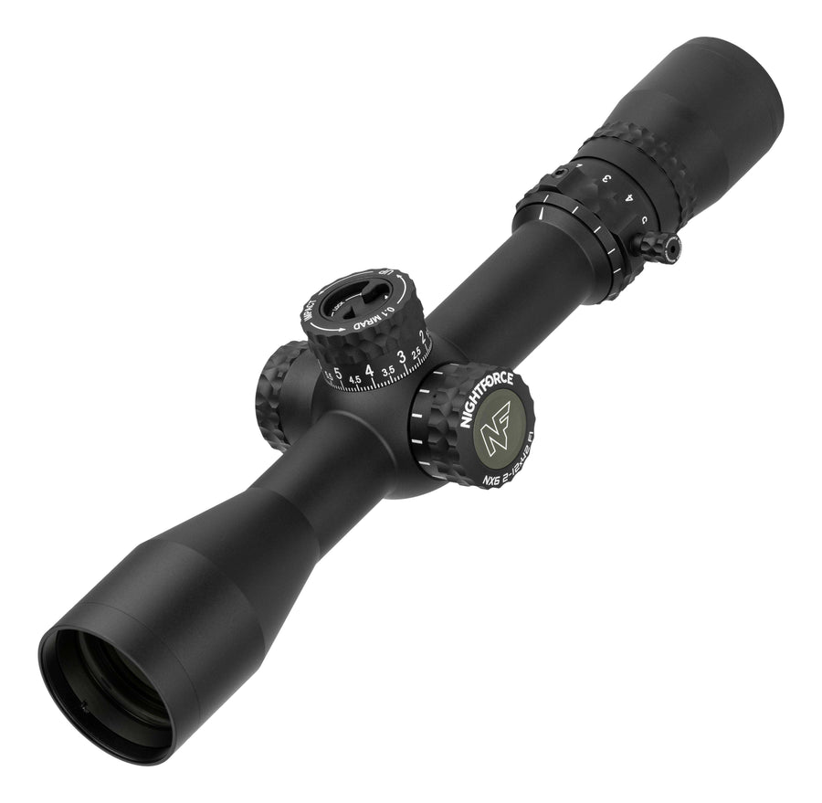 NightForce NX6 2-12x42mm F1 30mm Tube Rifle Scope, First Focal Plane - C729