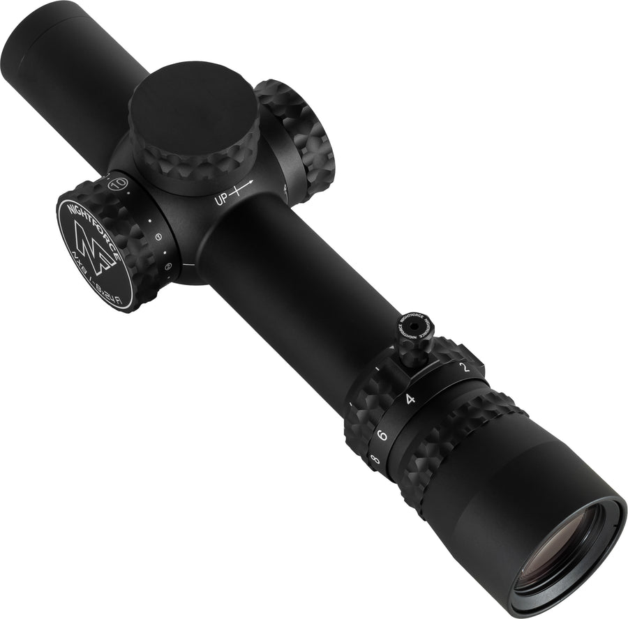 NightForce NX8 Capped E/W Rifle Scope, 1-8x24mm, 30mm Tube, First Focal Plane - C663