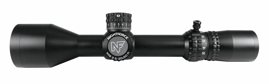NightForce NX8 Rifle Scope, 2.5-20x50mm, 30mm Tube, First Focal Plane - C631