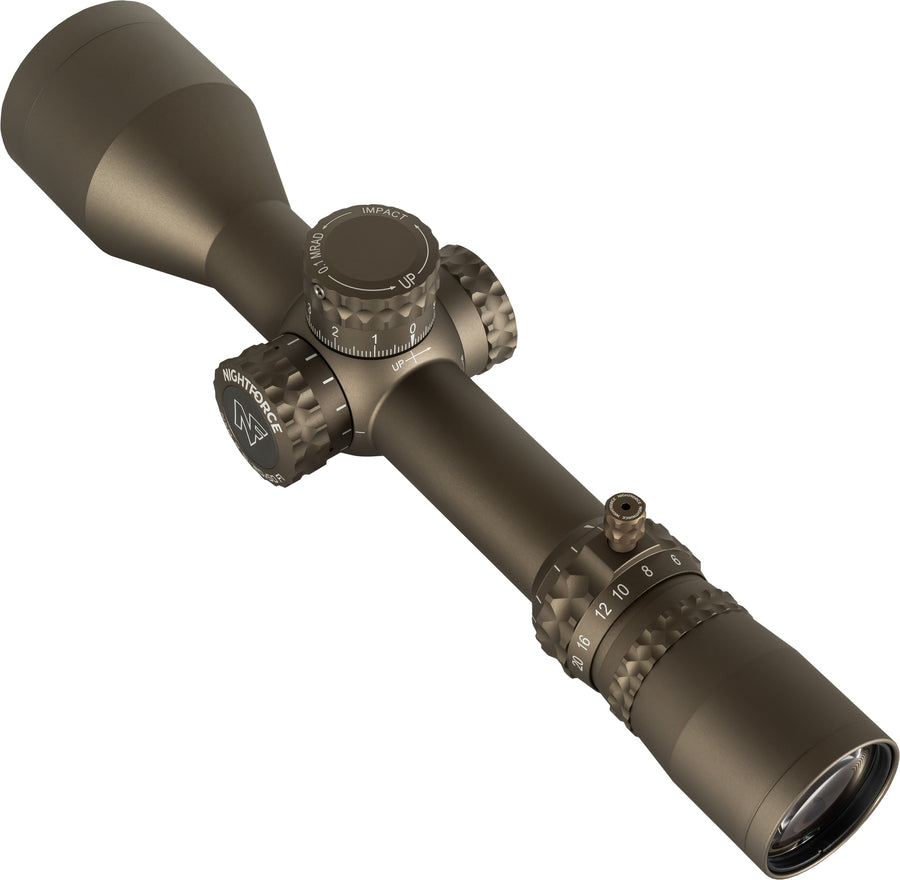 NightForce NX8 ZeroStop Rifle Scope, 2.5-20mm, 30mm Tube, First Focal Plane - C664