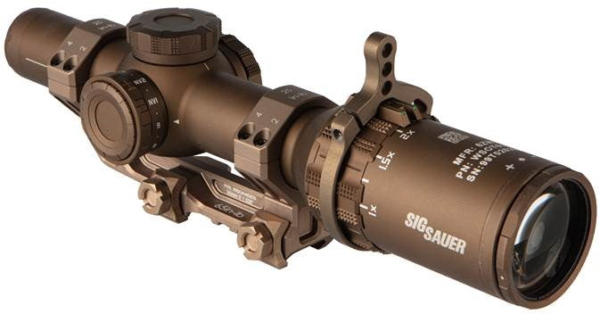 SIG SAUER Tango6T DVO 1-6x24mm Rifle Scope, 30mm Tube, First Focal Plane (FFP) - SOT61DVO