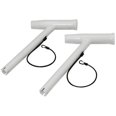 Outrigger Rod Holders - Pair - Boat Outrigger - White/White