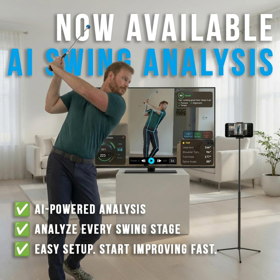 PHIGOLF Mobile Golf Simulator with Upgraded Swing Analysis & WGT Compatible