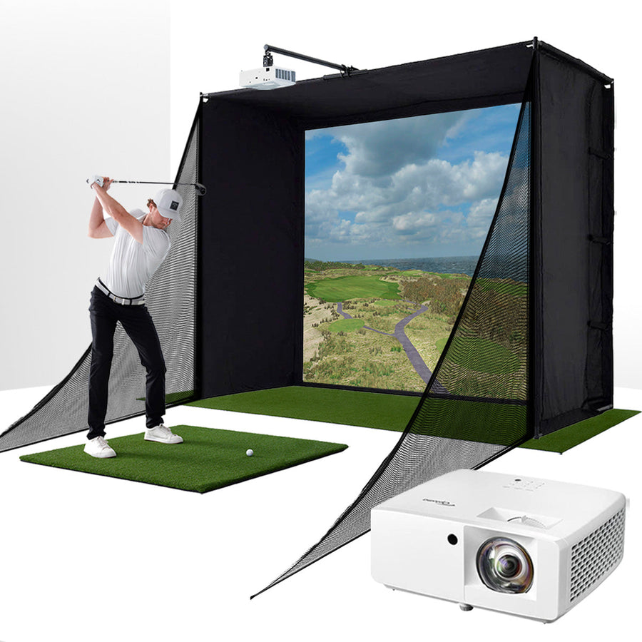 PlayBetter SimStudio™ COMPLETE Home Golf Simulator Package - COMPLETE golf simulator package