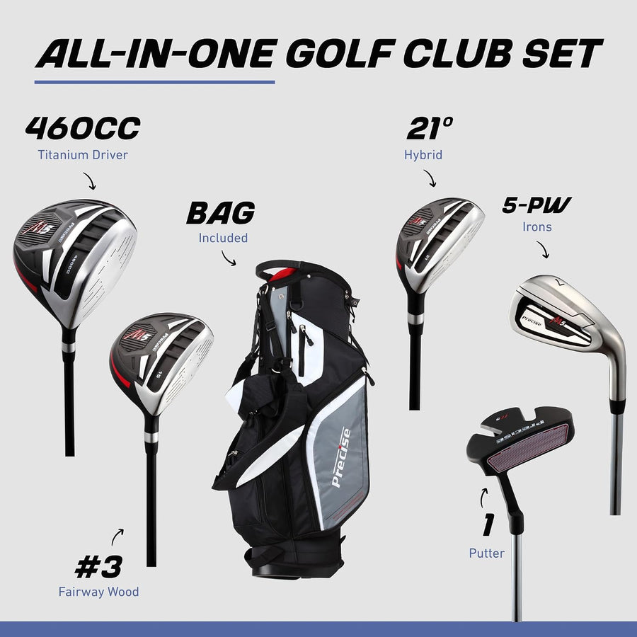Precise M5 Men's Complete Golf Club Set - All Graphite