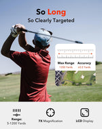 REDTIGER Golf Laser Rangefinder with 6X Magnification, Flag Lock Vibration & Rechargeable Battery